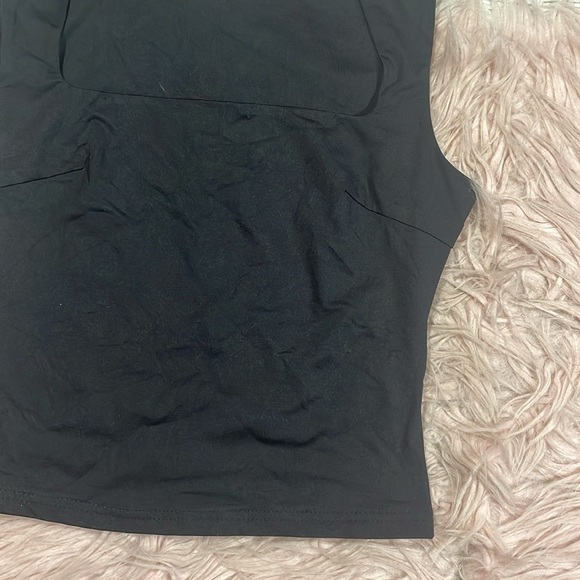 NWT Runaway x Petal Pup Square Neck Black Crop Top - Picture 5 of 7
